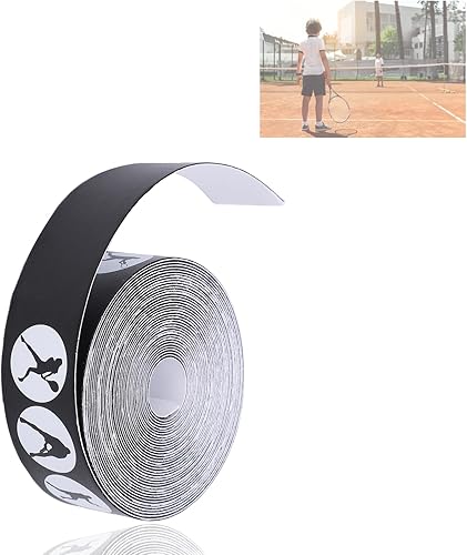 Cinta de raqueta, protector de raqueta de tenis de material PU, cinta antideslizante para raquetas de tenis, protector de raqueta ligero, cinta de