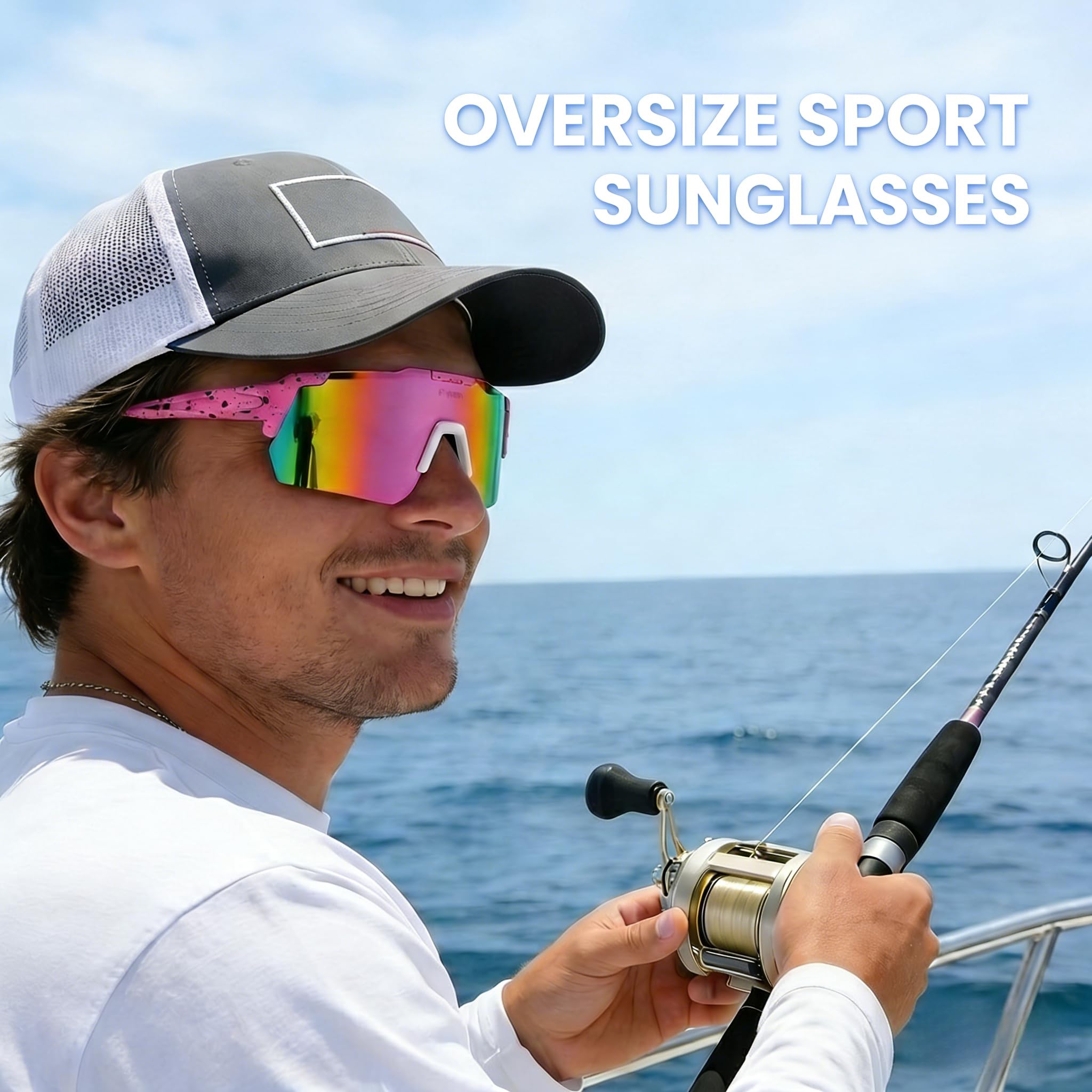 Gafas de sol polarizadas para ciclismo, gafas de sol deportivas UV 400 para hombres y mujeres, gafas de sol polarizadas