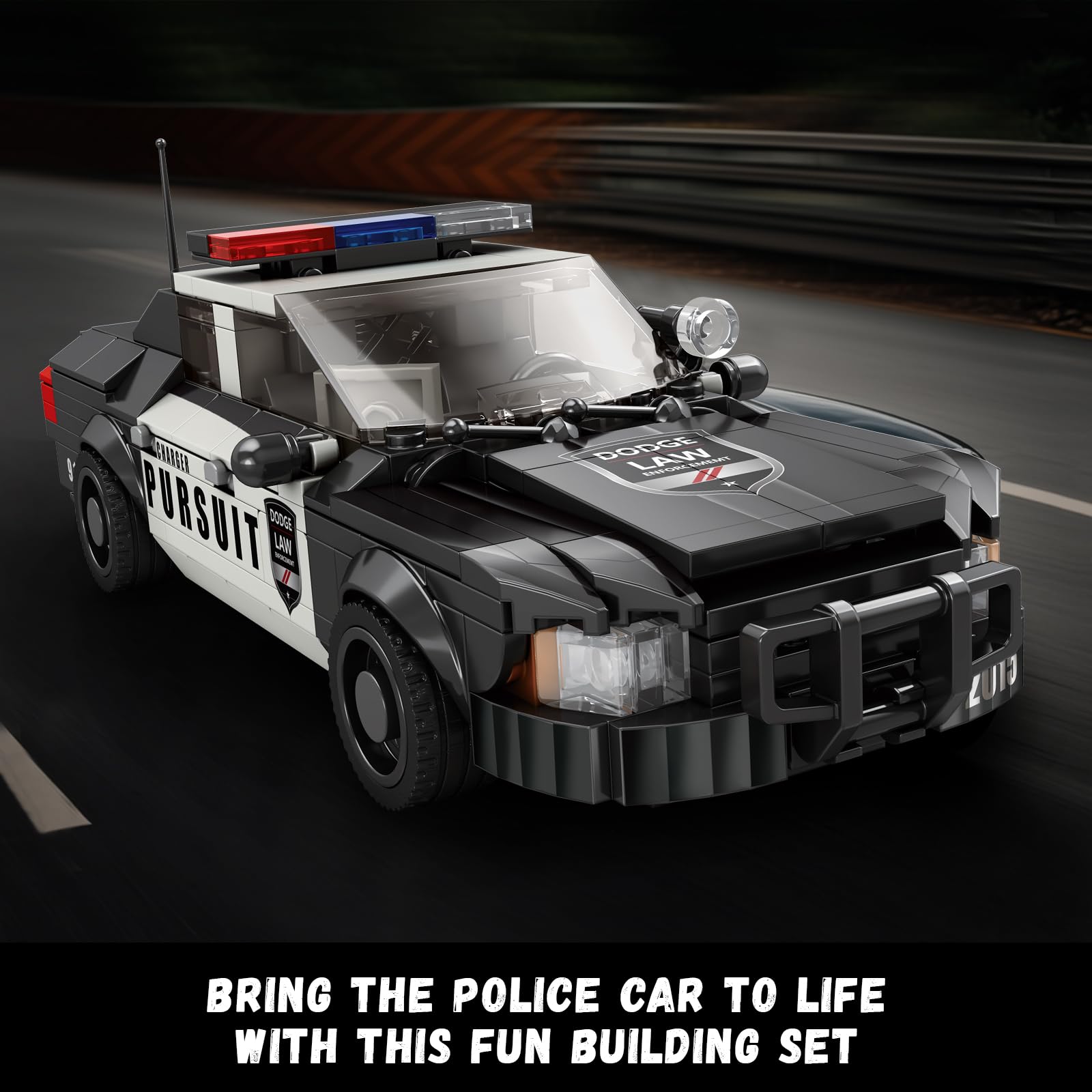 Amazon.com: NEWABWN Police Car Toy Building Set, Compatible with