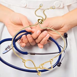 Amazon.com: MYOSPARK Stethoscope Adjustable Chain Bracelet Medical