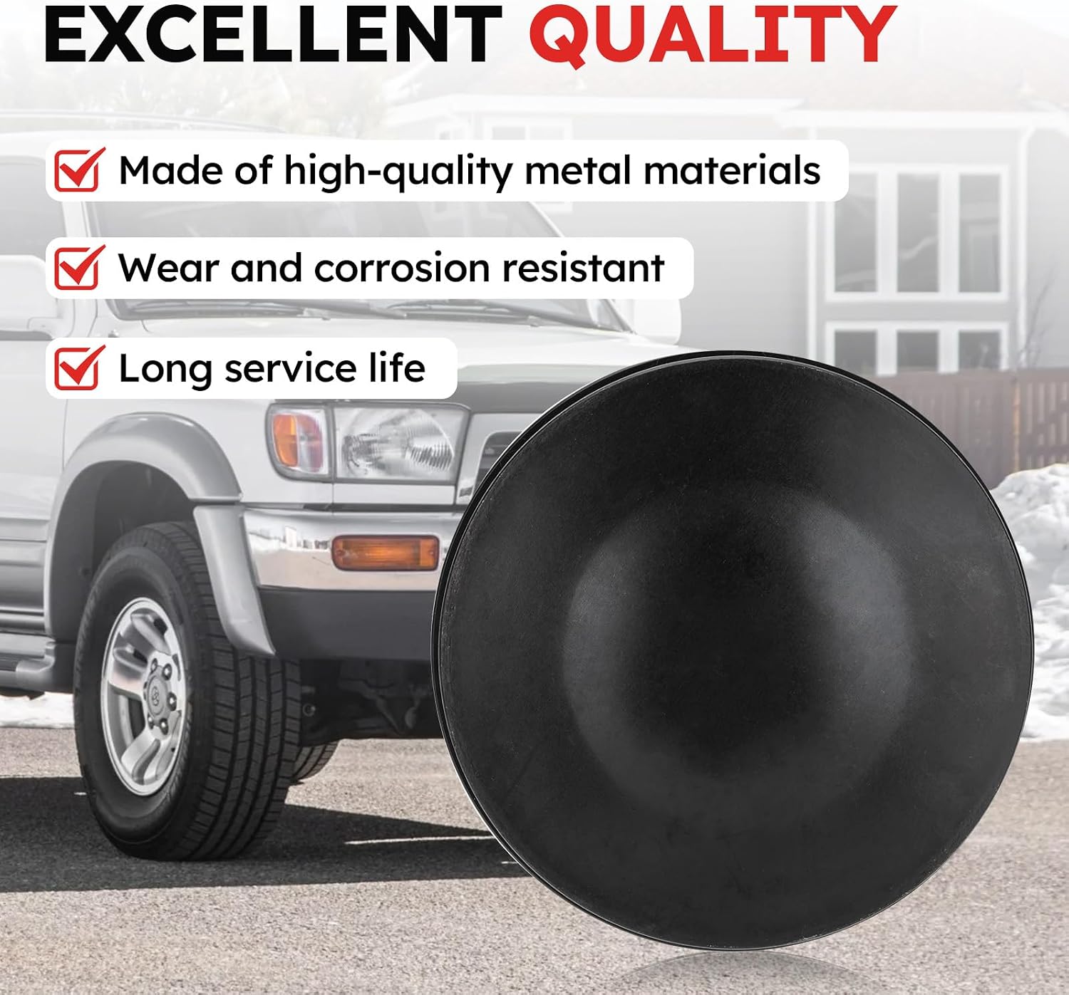 43514-28010 Front Axle Hub Grease Cap Set for Toyota Lexus Tacoma 4Runner Tundra GX460 Replace# 4351428010（Set of 2 ） (43514-28010)