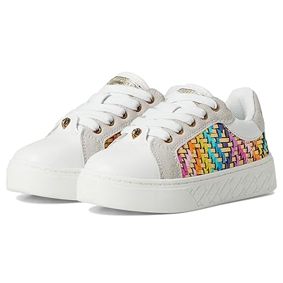 Kurt Geiger London Kids Mini Kensington Cupsole (Little Kid/Big Kid) Girls Shoes White Gold