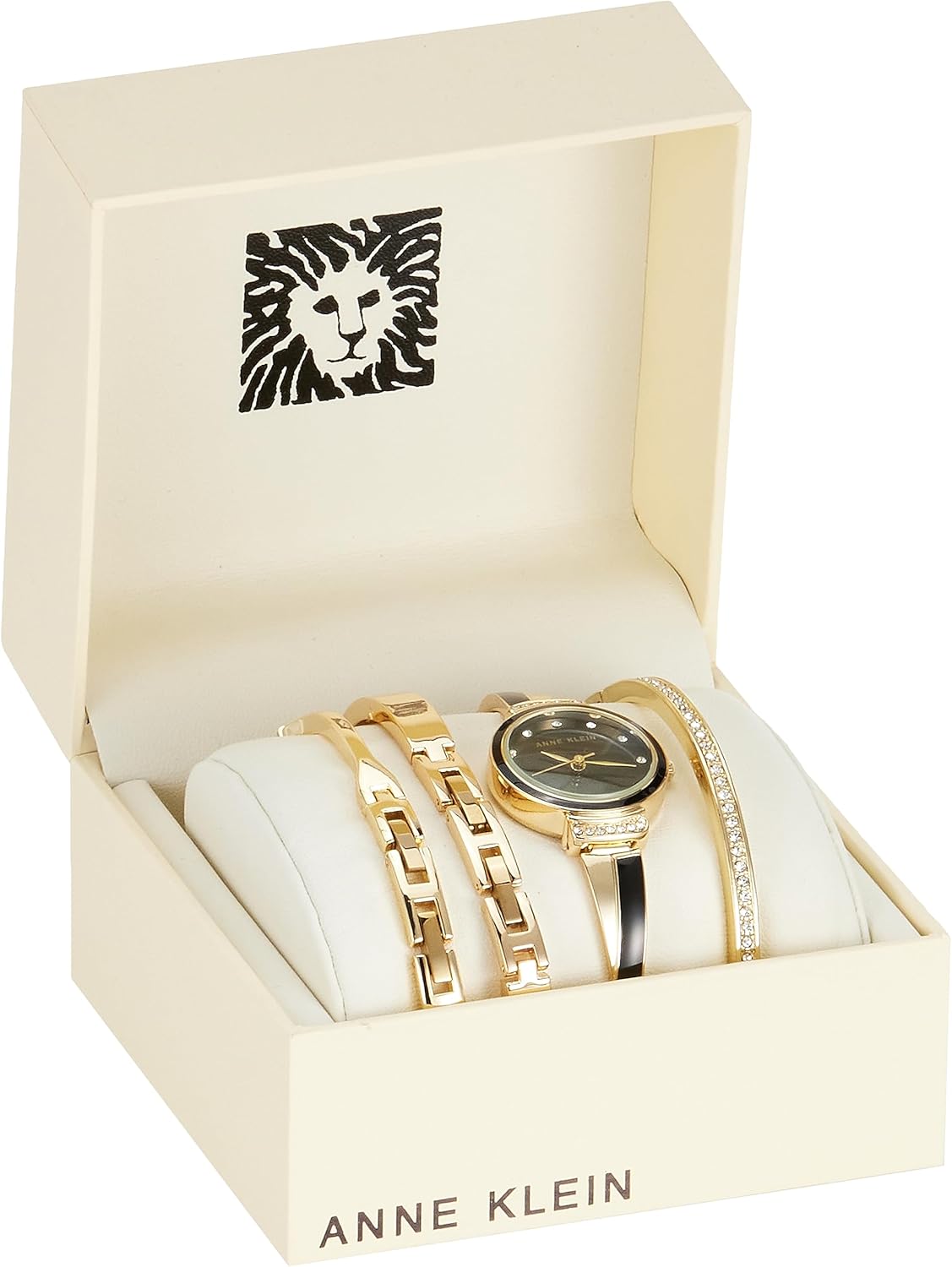 Anne Klein Women's Premium Crystal Accented Bangle Watch Set - Image 6