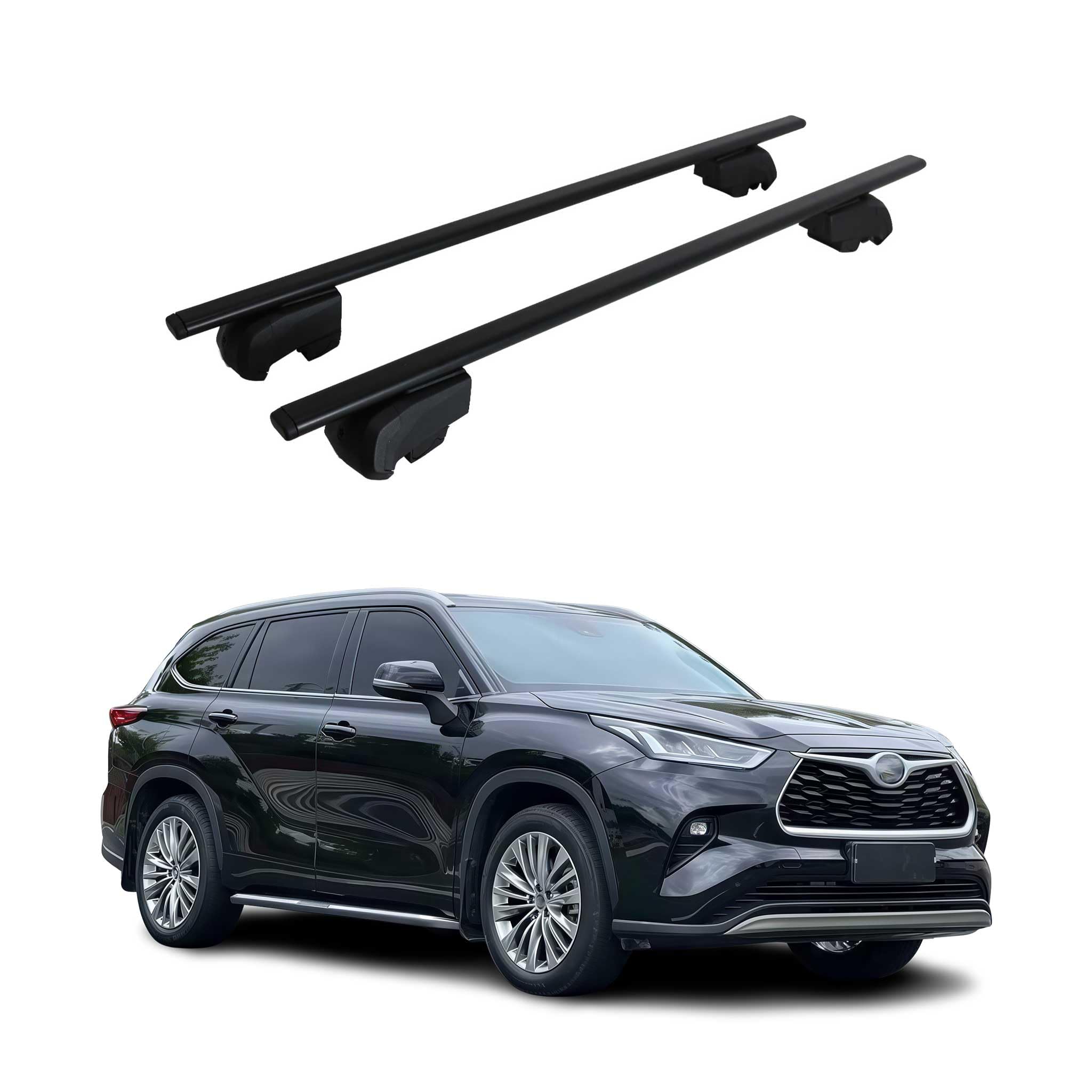 OMAC Dachtrager Quertrager Fur Toyota Highlander IV 2020-2026 – City Crash Probado – ISO Pas 11154