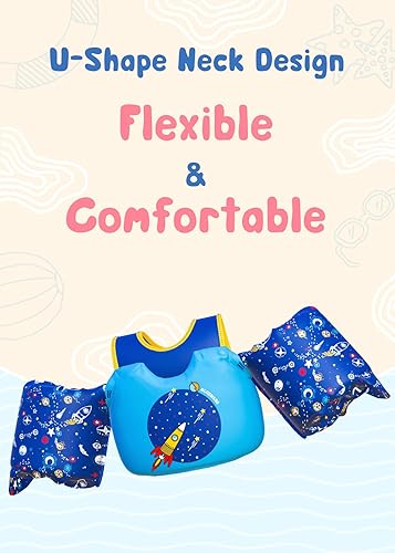 Miniatura 7 de Toddler Floaties for 20-50 Pounds, Kids Swim Vest with Arm Water Wings for Children 1,2,3,4,5,6,7 Years Old