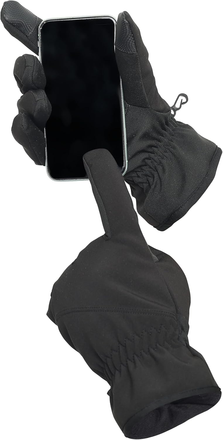 Heat Logic Thermal Winter Gloves, Touchscreen Compatible with Fleece Lining For Cold Weather, Water-Resistant Hiking Gloves - Image 8