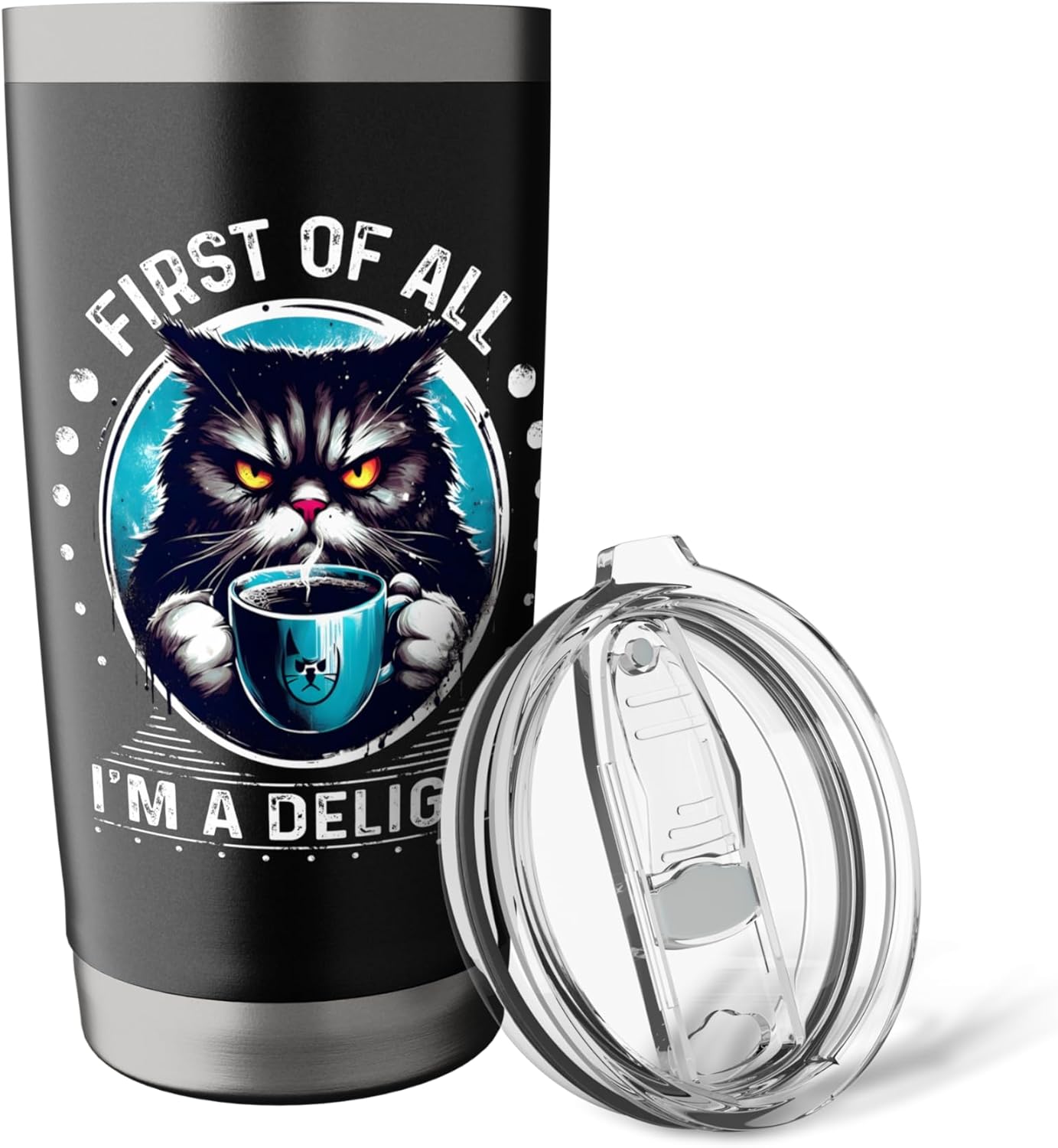 Funny Coffee Tumbler 20 Oz Insulated Coffee Cups Unique Gift Stainless Steel Insulated Tumbler - Image 5