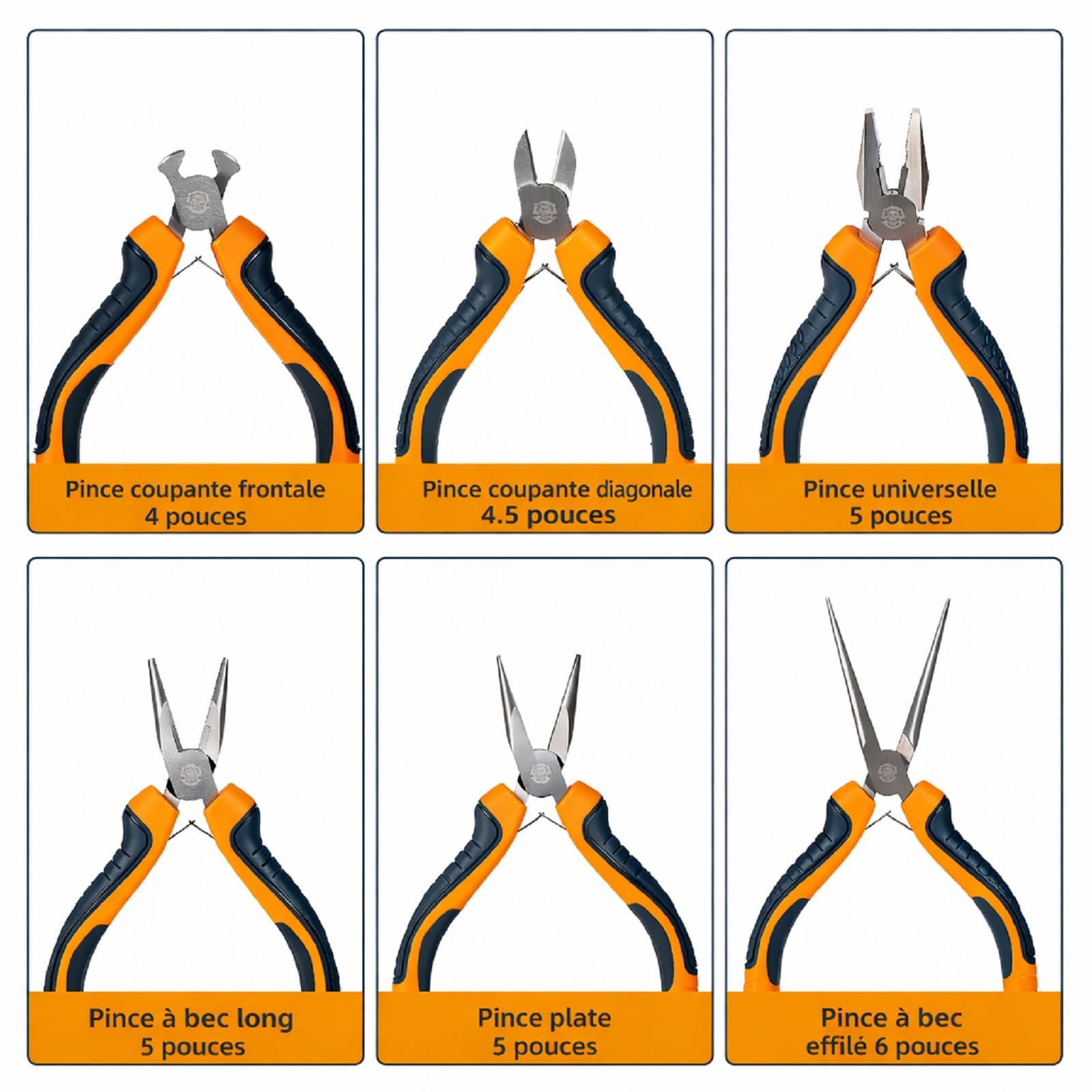 Image secondaire de Set de 6 mini-pinces de précision MANUFORE pour bijoux et électronique