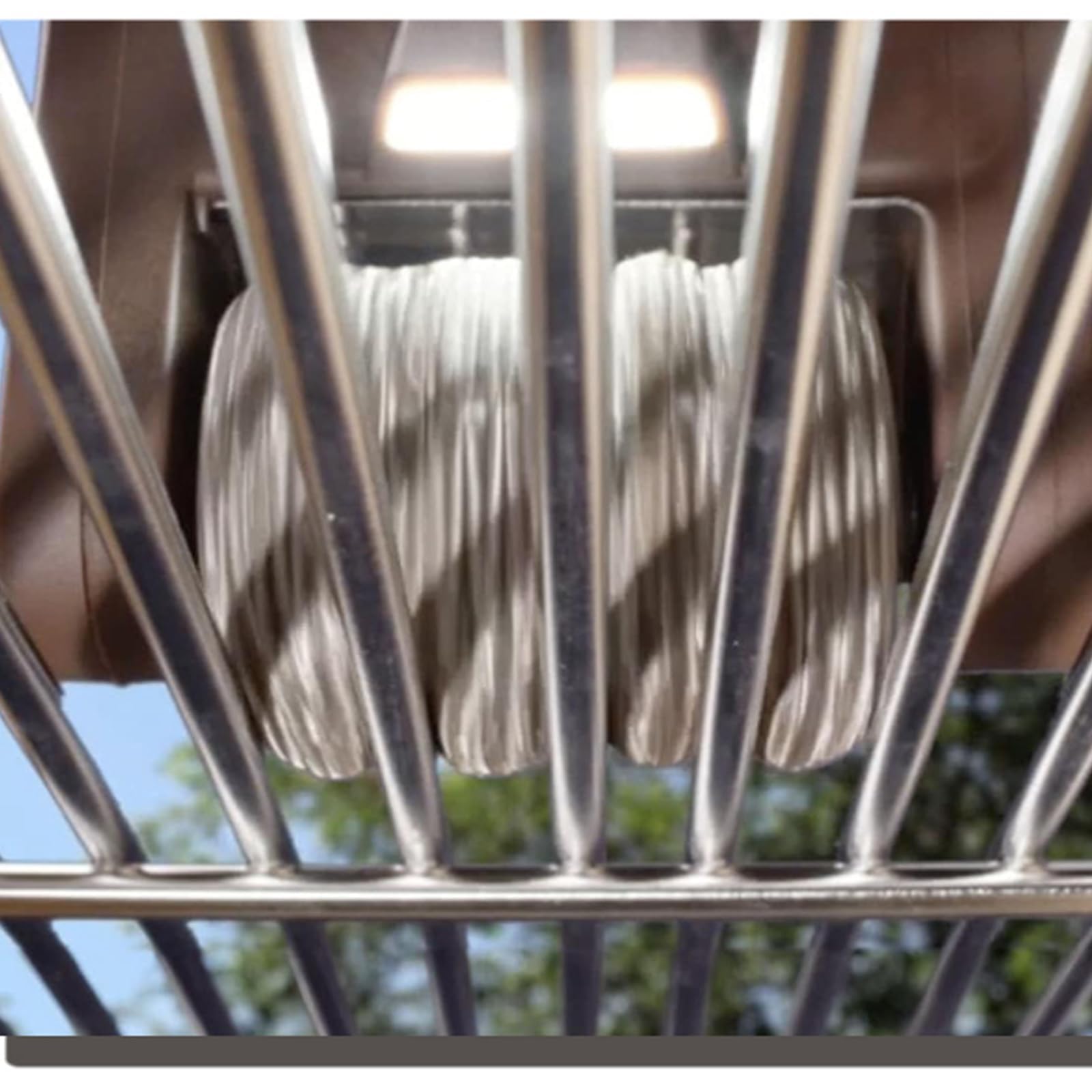 Spazzola per griglia, senza fili, ricaricabile, senza setole, con luce LED, in acciaio inox 304, 350 giri/min, per barbecue all'aperto e cucina