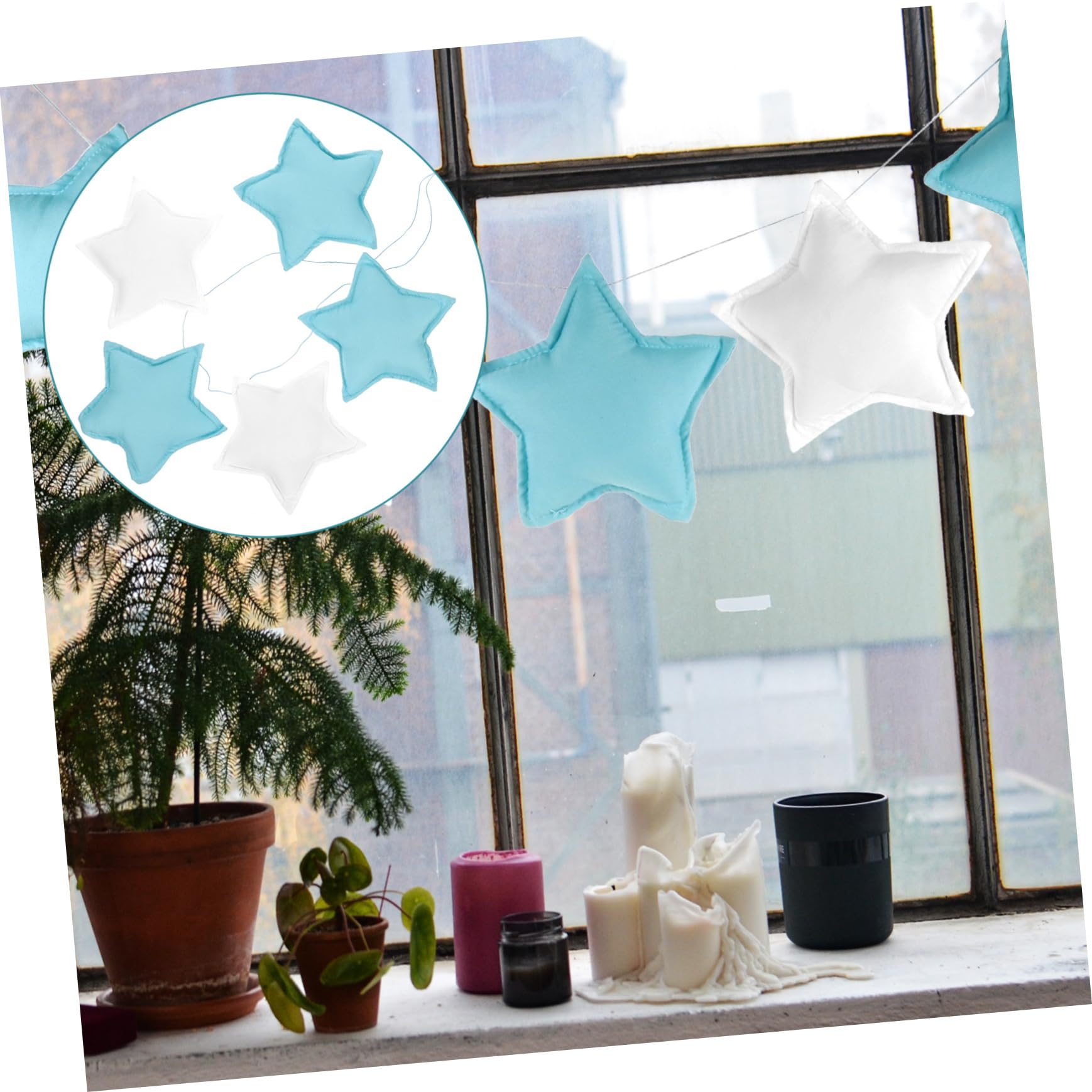 Ciieeo Lot De 4 Guirlandes Détoiles À Suspendre Au Plafond Décoration Pour Chambre À Coucher Décoration Dintérieur Pour Garçons Et Filles