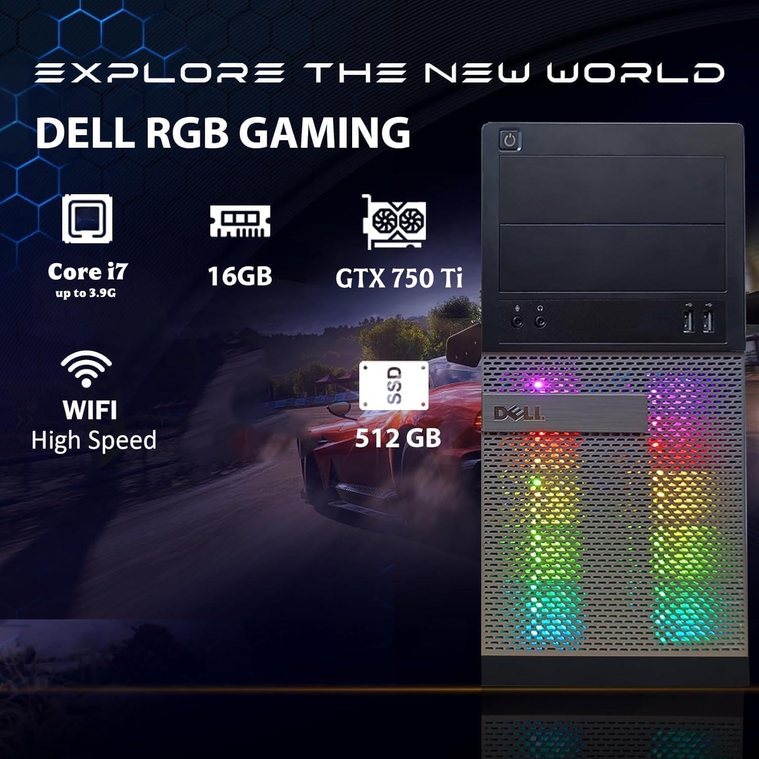 Amazon.com: Dell Gaming OptiPlex Desktop RGB Computer PC, Intel