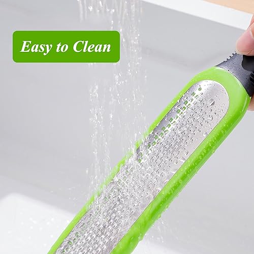 Miniatura 4 de Zester - Juego de 2 ralladores de queso para cocina, herramienta de limón Zester, rallador de ajo, rallador de jengibre, rallador de alimentos