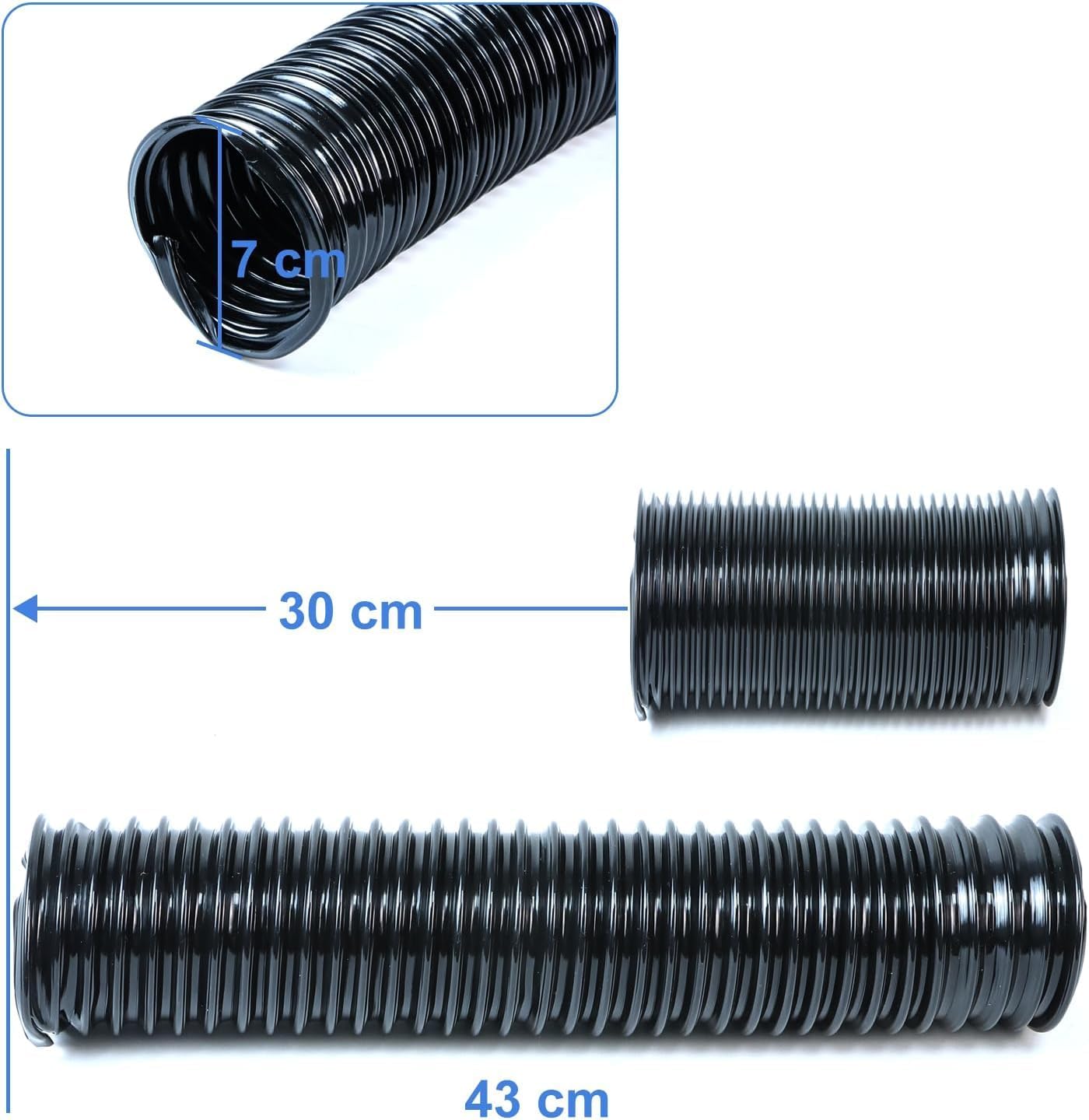 Vacuum Bag Hose Fill Tube for Kirby Heritage 2 Legend G3 G4 G5 190384 190384S with 2 Zip Ties