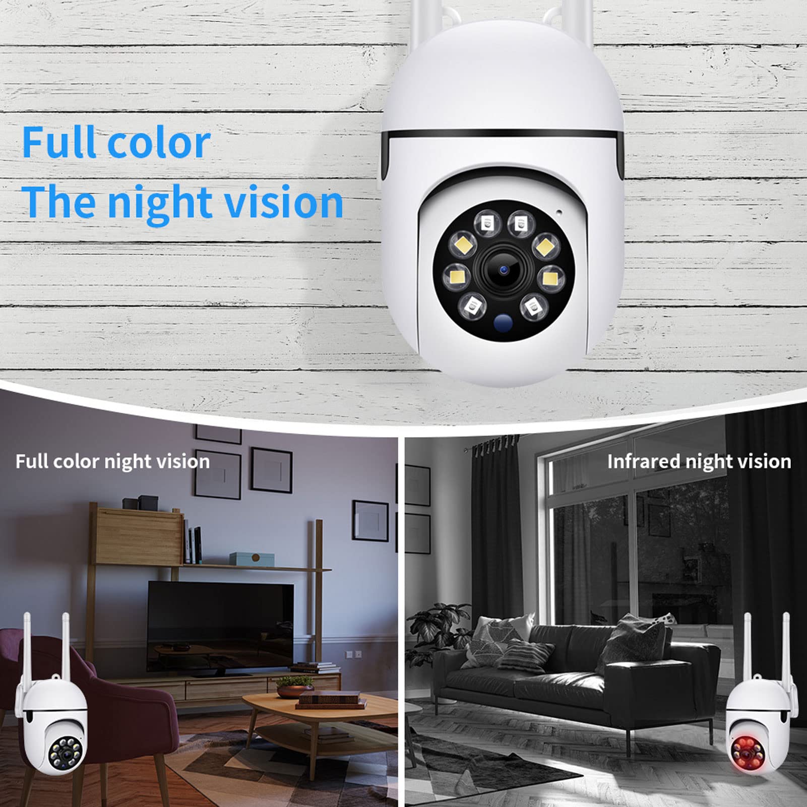 GOWENIC Security Cameras Wireless Outdoor, WiFi Camera 1080p HD Wireless Cameras for Home Security, Surveillance Camera 2 Way Voice Talk