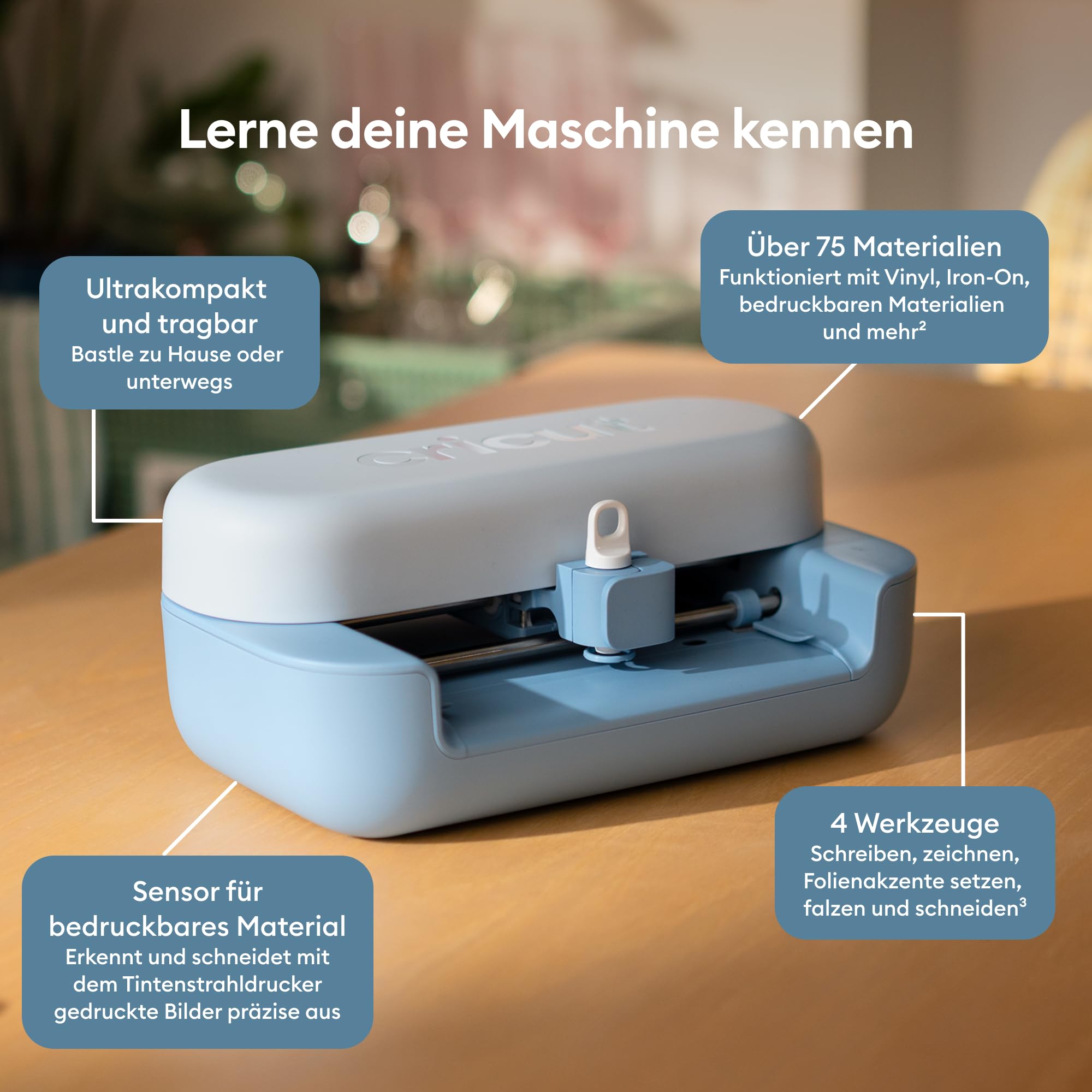 Cricut Joy™ 2 Deluxe Bundle + Digitale Inhalte. Intelligente kompakte Schneidemaschine – perfekt für Projekte wie individuelle Karten, einfache Aufkleber & Etiketten