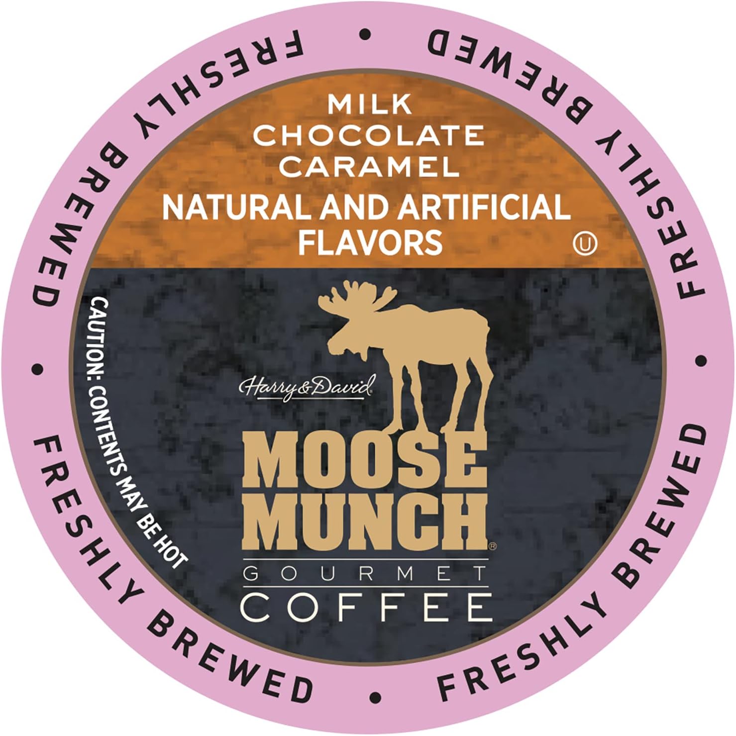 Moose Munch Coffee in Single Serve Cups for use with all Keurig K-Cups Brewers 36 Count (Milk Chocolate Caramel)