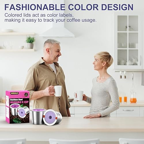 Miniatura 7 de Tazas K reutilizables y recargables para Keurig cápsulas de café reutilizables K Cup para máquina de café Keurig 1.0 y 2.0, filtros de café de acero