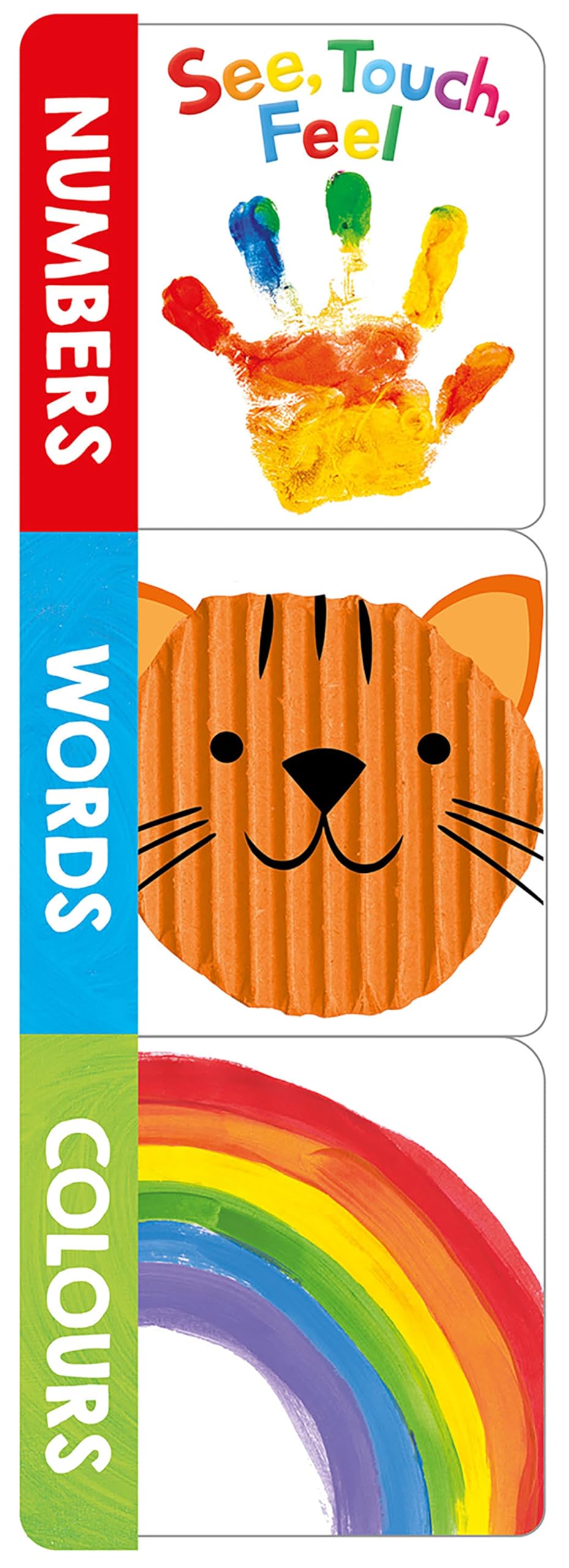 See, Touch, Feel Words, Numbers, Colours (Chunky Set): With 3 mini board books