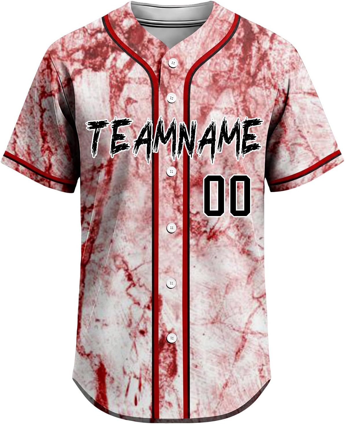 Halloween Jersey Personalized Horror Scream Halloween Custom Baseball Jersey for Men Women Youth Boy Girl