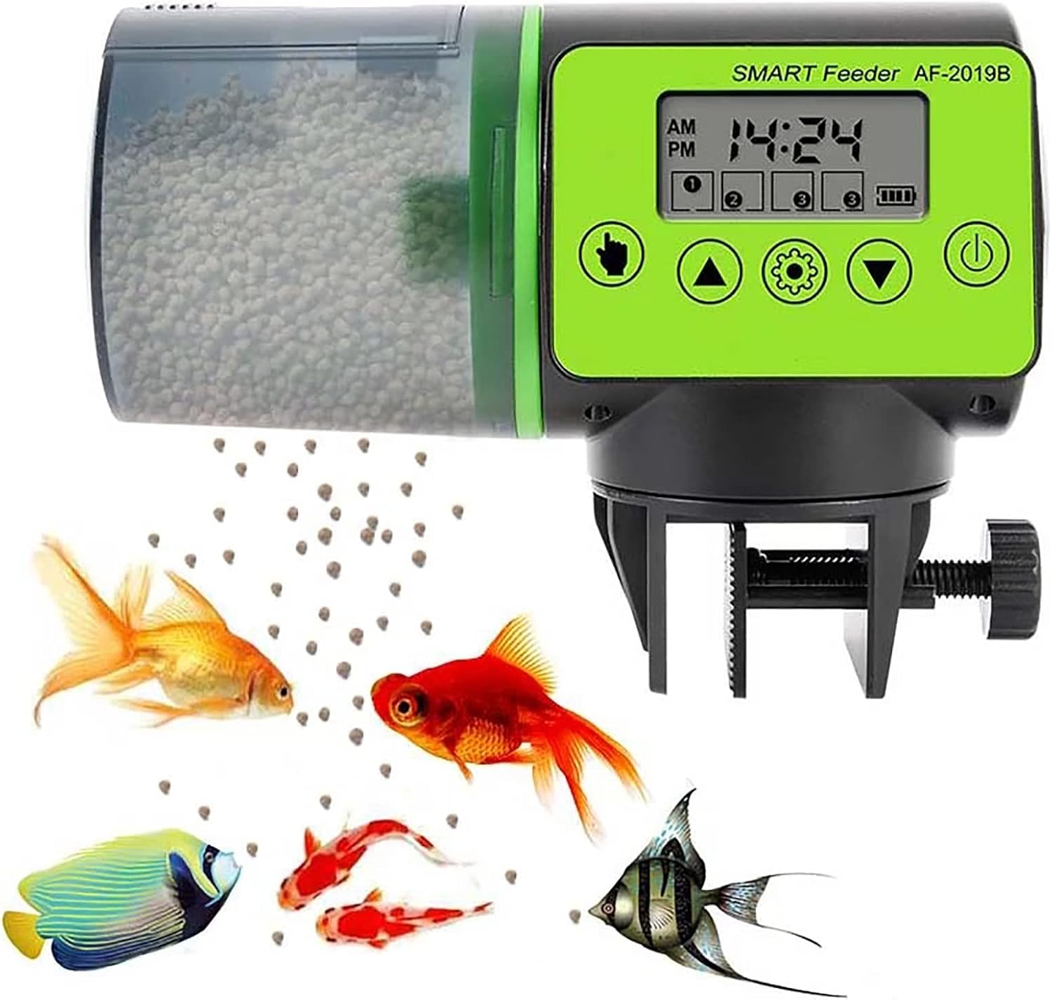 Aedcbaide Automatic Fish Feeder with Large Capacity, Auto Fish Feeder