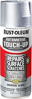 Rust-Oleum 292325 Bright White Automotive Touch-Up Spray Paint, 11 oz - 2-in-1 Primer for Cars, Trucks, SUVs
