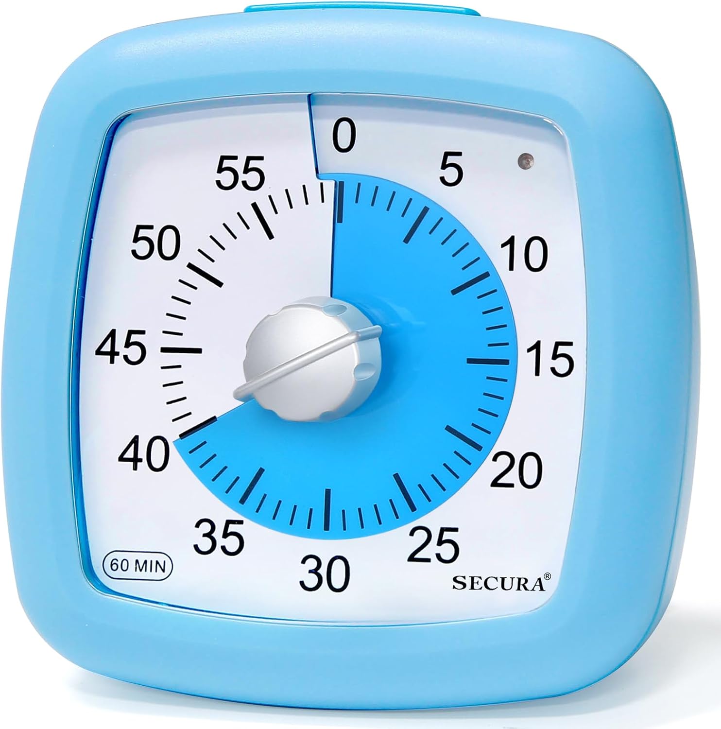 Secura 60Minute Visual Timer, Silent Study Timer for Kids