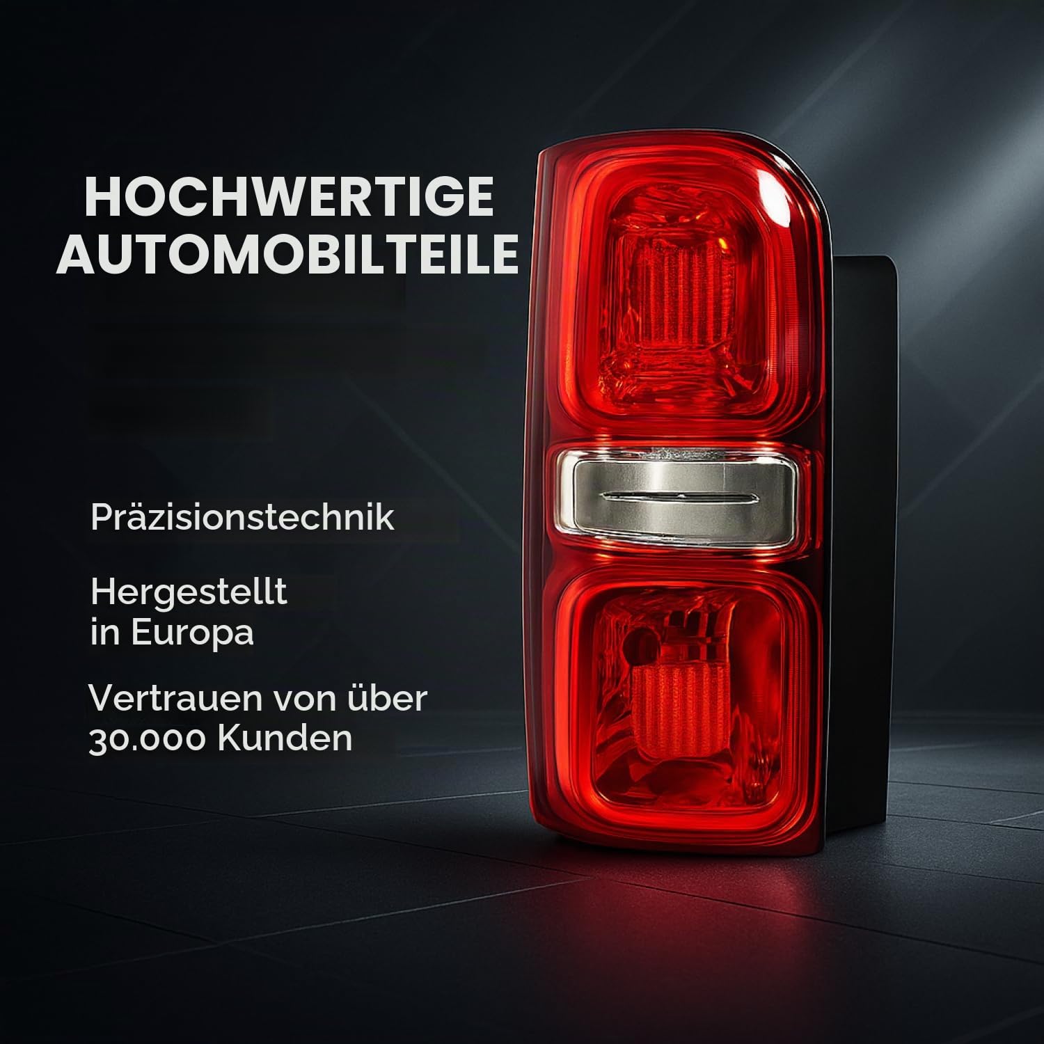 Rücklicht Rückleuchte Heckleuchte Links Fahrerseite E-Prüf | Kompatibel mit Peugeot Expert Traveller Citroen Jumpy Dispatch SpaceTourer Toyota Proace 2016+ Opel Zafira Life Vivaro 2019+