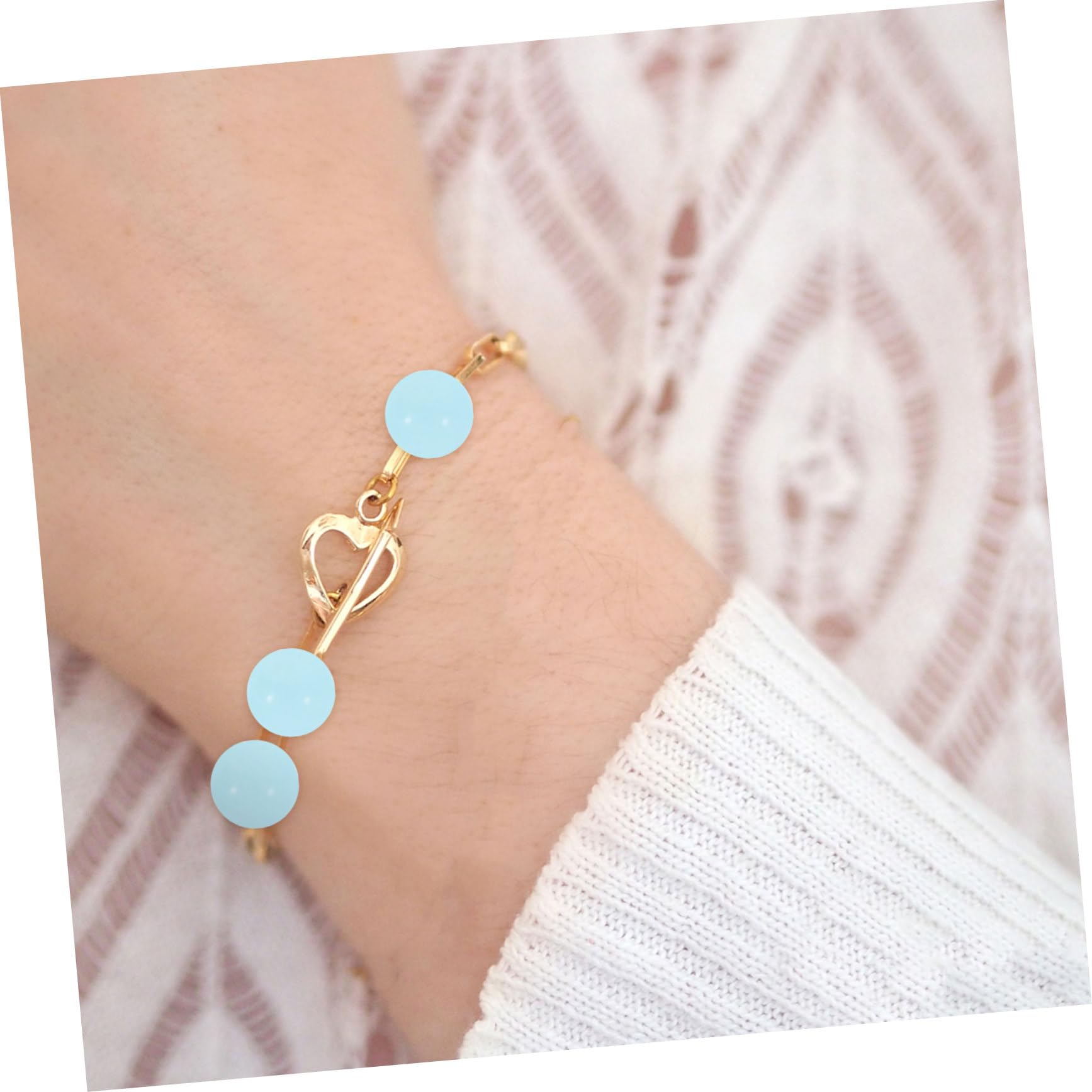 Angoily 900 Pezzi Perline Rotonde in Vetro Blu per Braccialetti e Collane Perline di Vetro per Gioielli Fai da Te Decorative per Artigianato e Creazioni Personalizzate