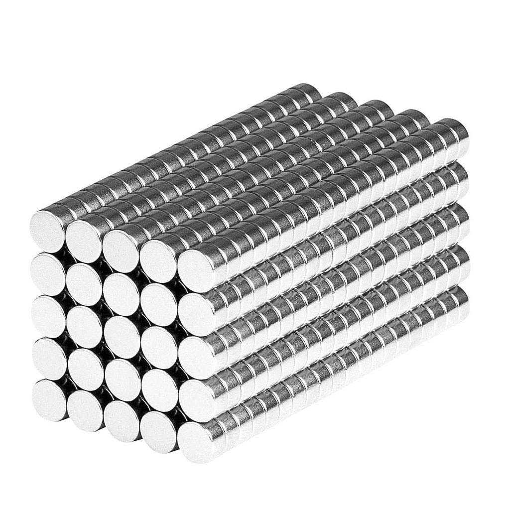 Neodymium Tiny Round Disc Magnets 1/16x1/32 inch - Rare Earth Magnetic Very Small Holder Fastener for Wargaming Miniatures Warhammer 40k Scrapbooking (300 Pack)