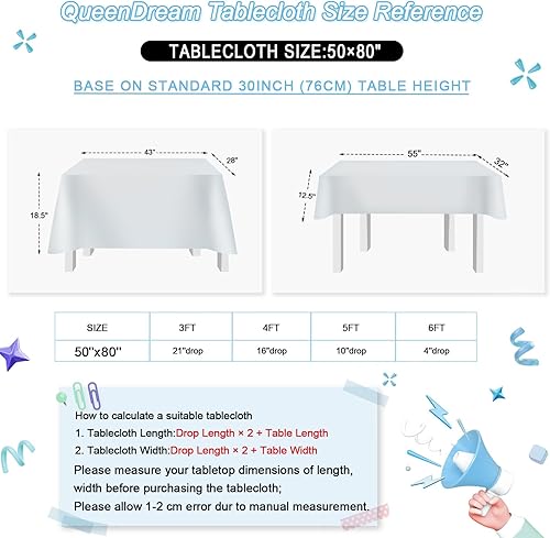 Miniatura 6 de Mantel rectangular de 8 pies de lentejuelas con purpurina, color plateado, 50 x 80 pulgadas, para cumpleaños, bodas, fiestas