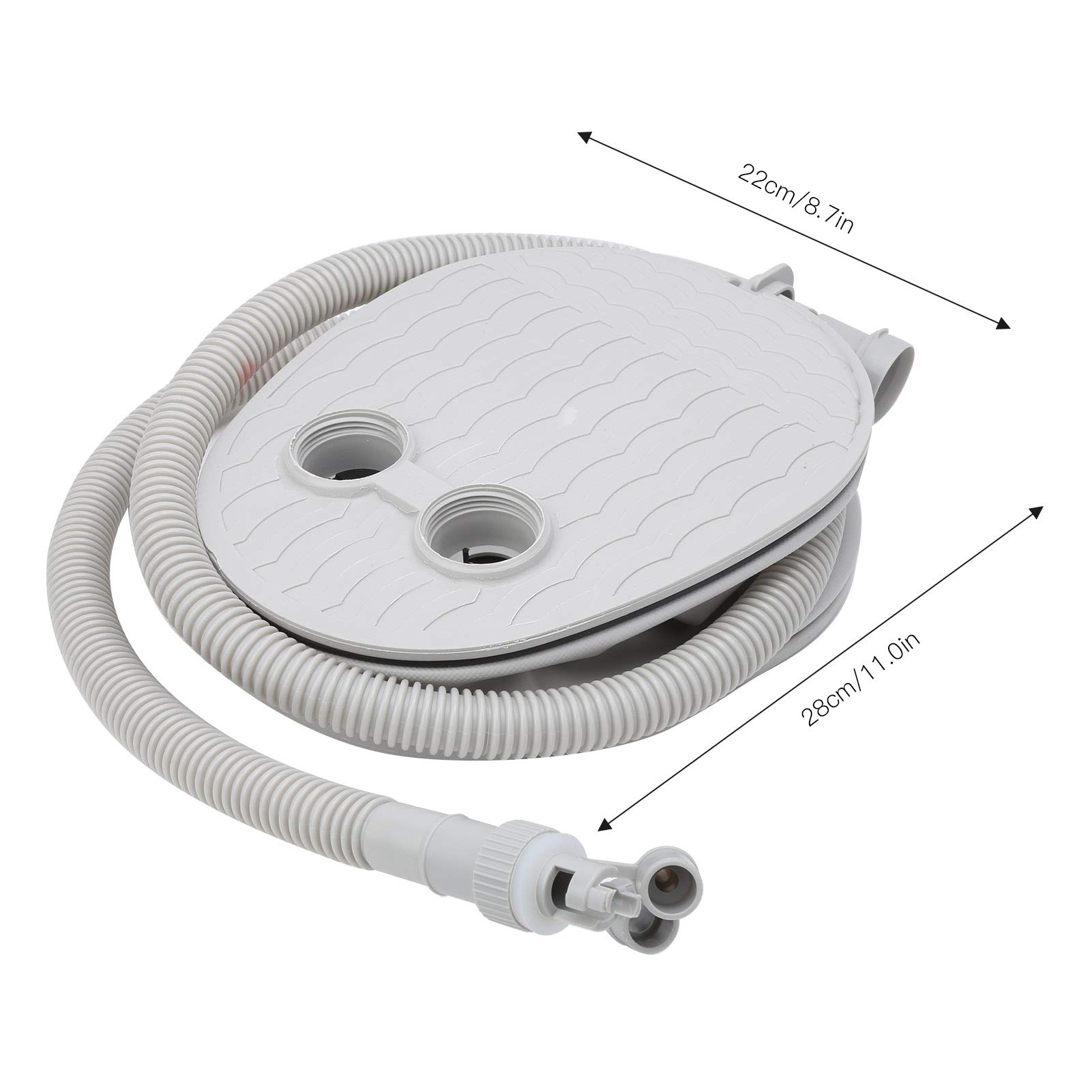 Pompka nożna MechKit XL Przenośny inflator z dyszami przyłączeniowymi w 3 rozmiarach do pontonów, desek surfingowych, łodzi z PVC, dmuchanych sof i innych, wytrzymały materiał z