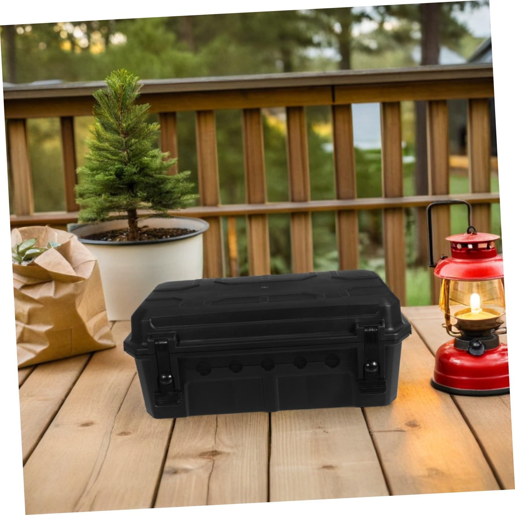 Scatola Stagna Elettrica per Esterni con Coperchio Resistente alle Intemperie Capiente per Prolunghe e Prese Adatta per Giardino Illuminazione Esterna e Attrezzature da Esterno
