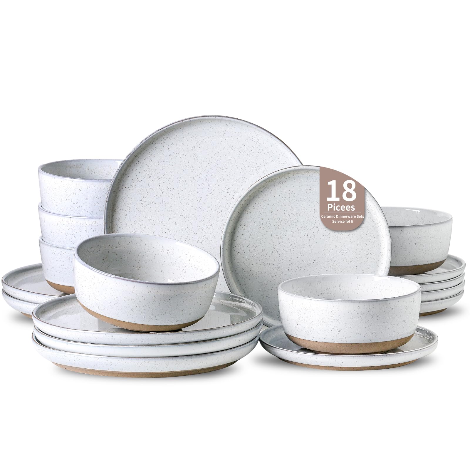HASENSE Plates and Bowls Sets