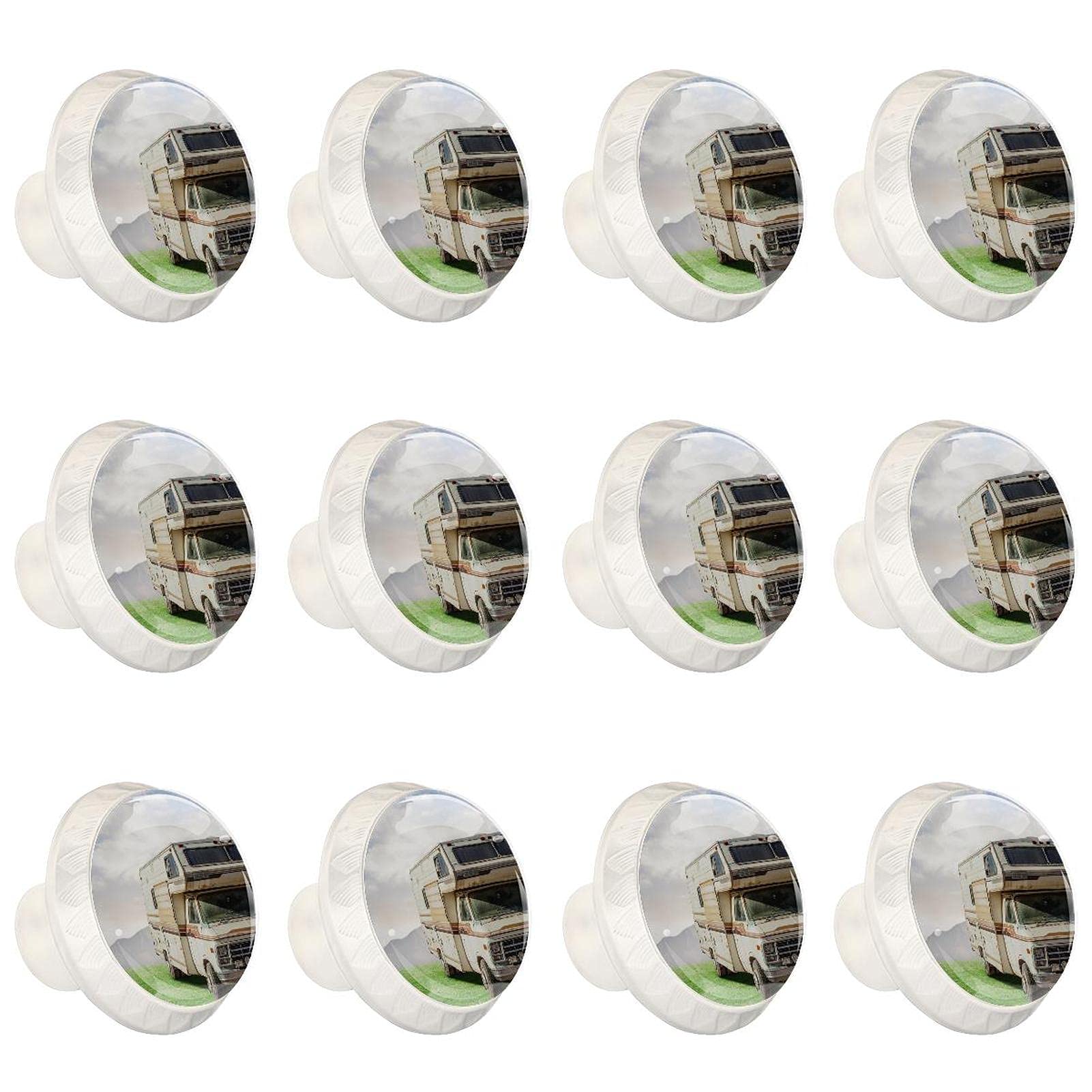 Boutons décoratifs pour placard de cuisine et meubles de caravane vintage