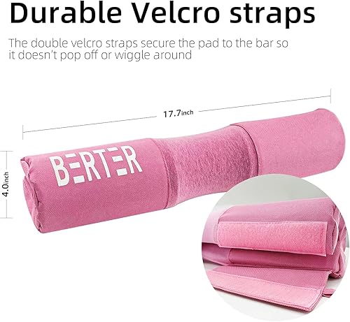 Miniatura 6 de BERTER Almohadilla de barra para empuje de cadera y sentadillas - Almohadilla de esponja de espuma para sentadillas - Almohadilla protectora de