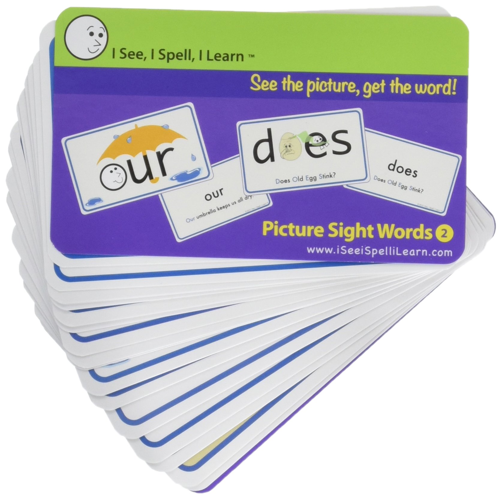 I See, I Spell, I Learn - Picture Sight Words Flashcards Set 2