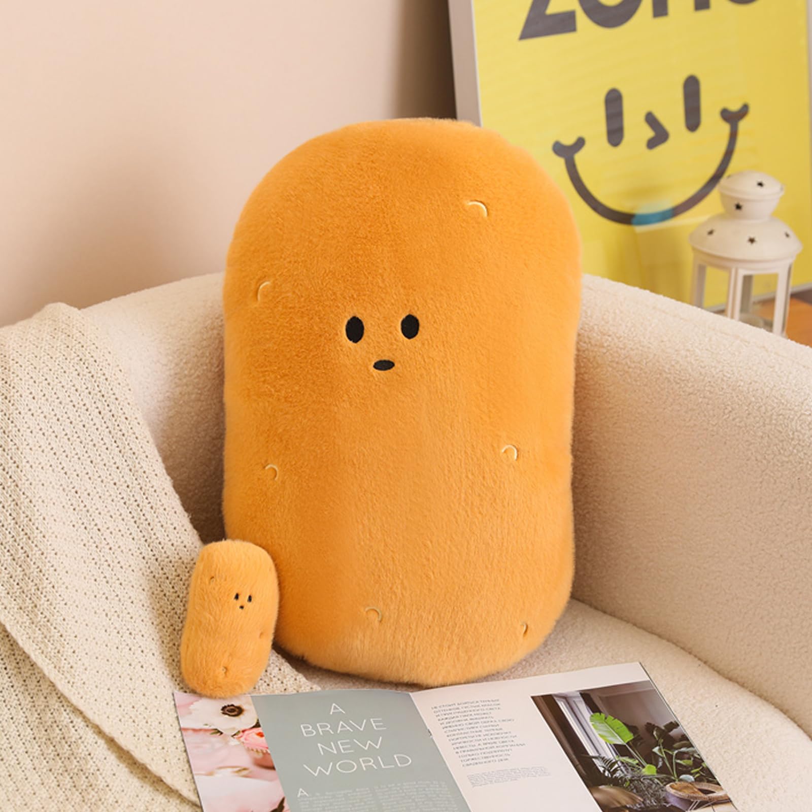 Amazon.co.jp: funnykitten ポテトフラシ天、かわいいポテトぬいぐるみ