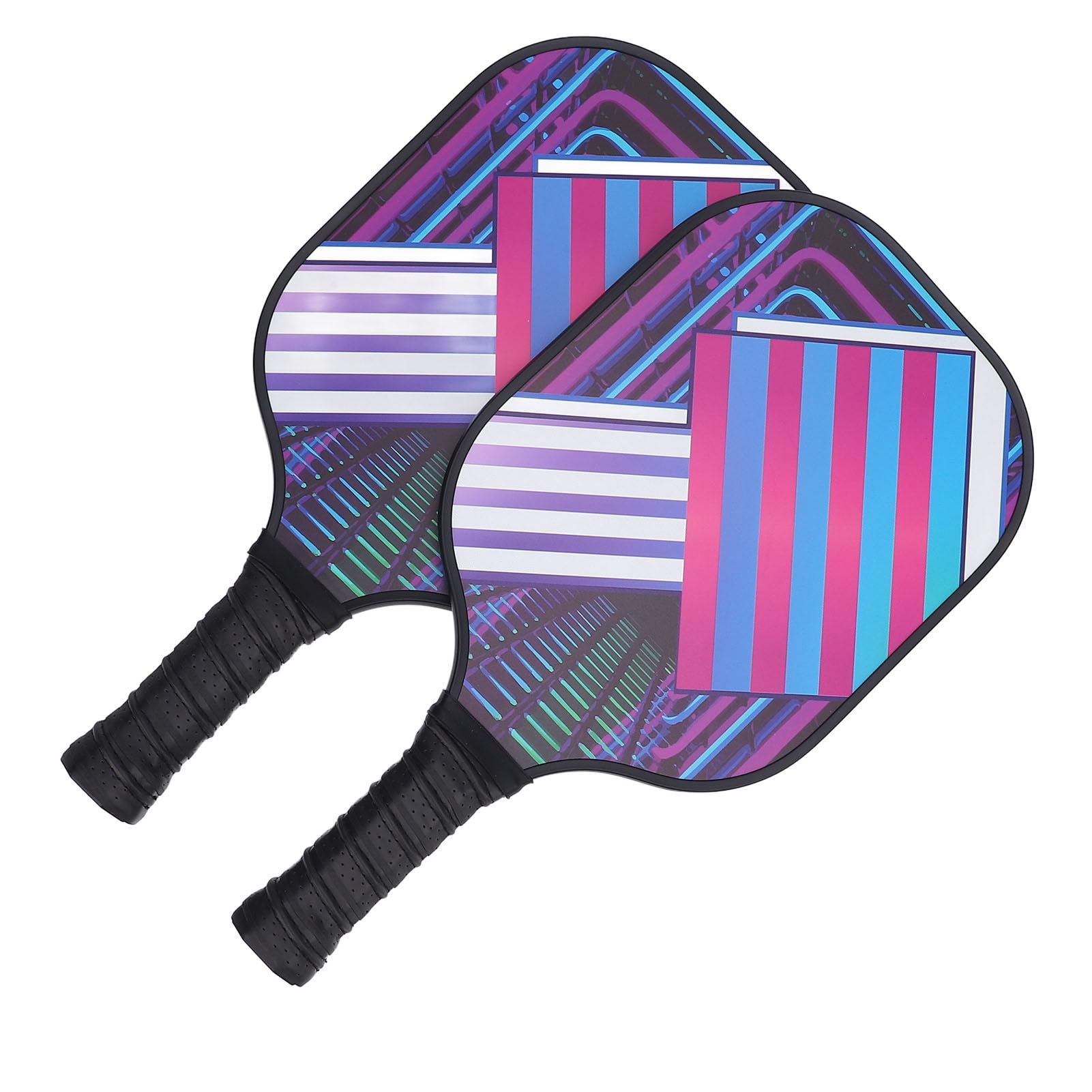 Generic Racchetta da Pickleball in Fibra di Vetro, Design di Ampia Superficie per Allenamenti e Partite, Perfetta per Tutti i Livelli di abilità, 2 Racchette