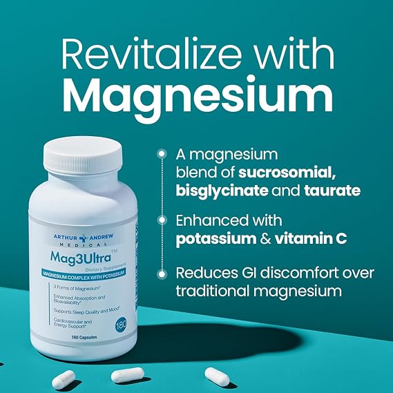 Arthur Andrew Medical, Mag3Ultra, Triple Magnesium, 180 Capsules