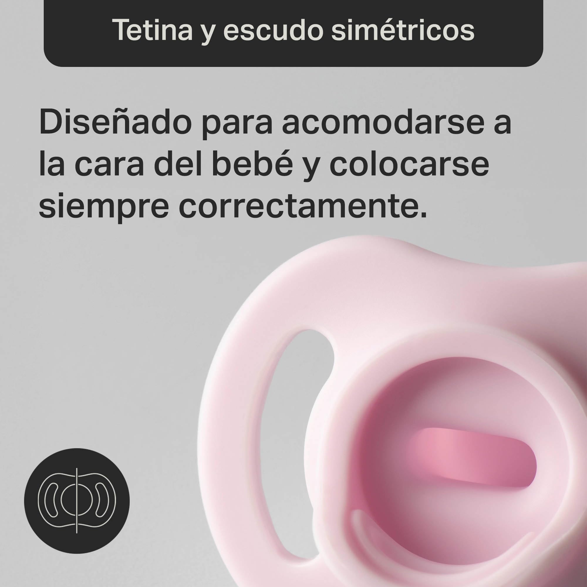 Tommee Tippee Chupete Ultra-light StayPut, 0-6m, paquete de 4, diseño de silicona de una sola pieza