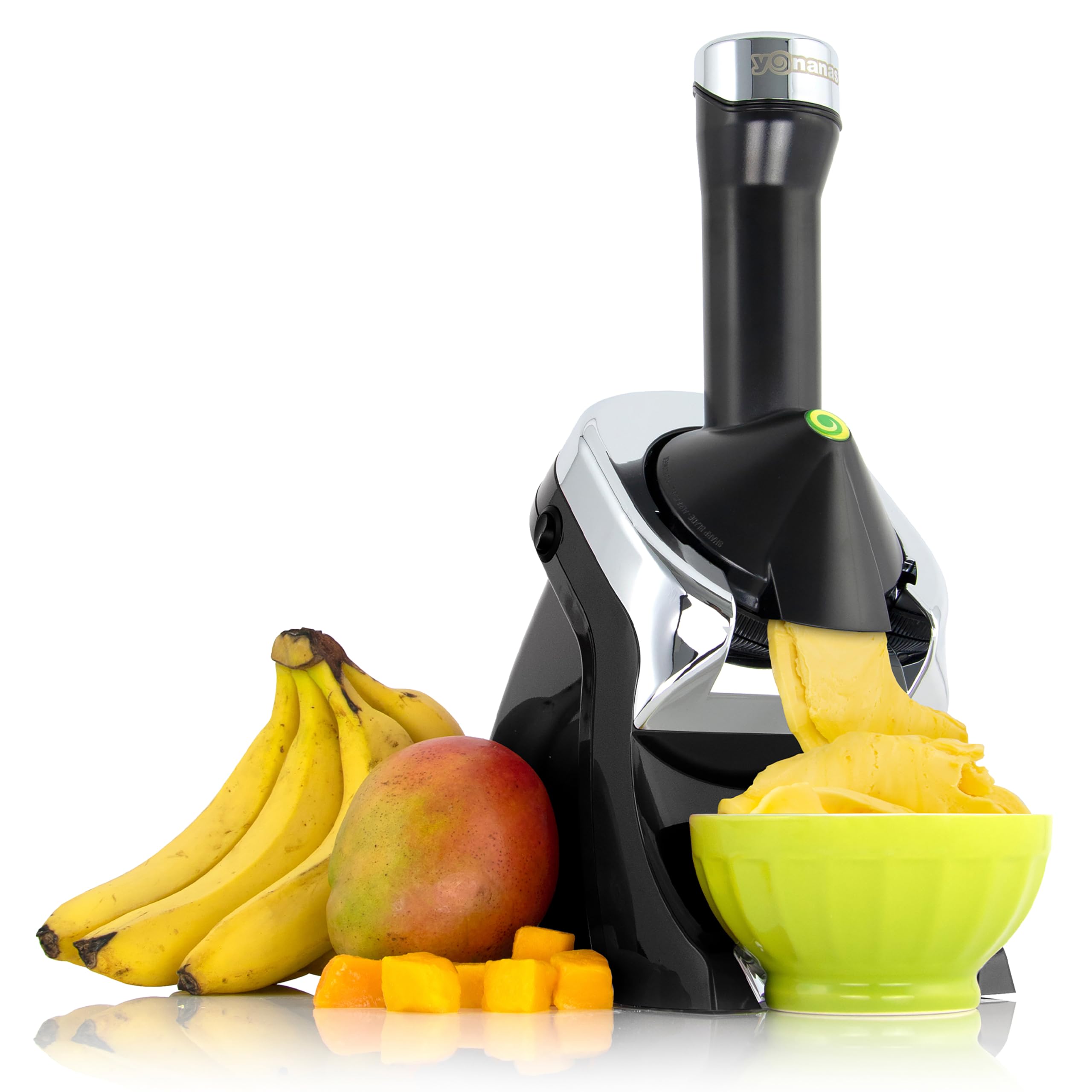988BK Deluxe Vegan, Dairy-Free Frozen Fruit Soft Serve Maker, Includes 75 Recipes, 200 W, Black-image-5
