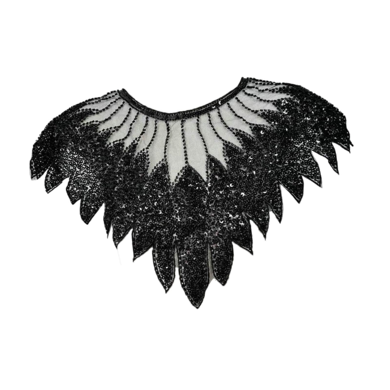 Women Shawl Wrap Sequin Beaded Evening Cape for Bridal Formal Dresses Ladies Black| Soft | Lightweight | Warm | Comfortable-image-28