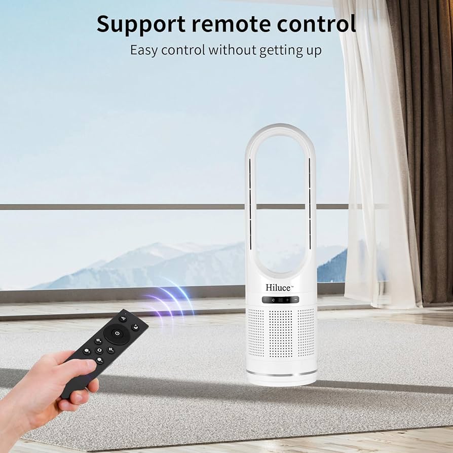 Amazon.com: Hiluce Tower Fan,Bladeless Fan for Bedroom,2-in