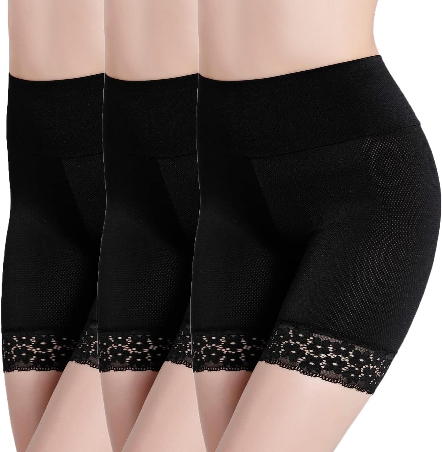 Women’s Anti Chafing Slip Shorts Yoga Shorts Lace Long Leg Boyshorts Panties for Under Dress 3 Pack Women’s Anti Chafing Slip Shorts Yoga Shorts Lace Long Leg Boyshorts Panties for Under Dress 3 Pack