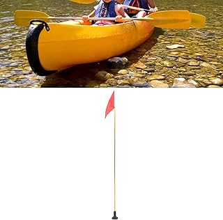 Kayak Flag Kayak Flag Aluminum Flagpole Nylon DIY Kayak with Stable Base Kayak Kit for Canoe Yachting Dinghy Kayak Accessories