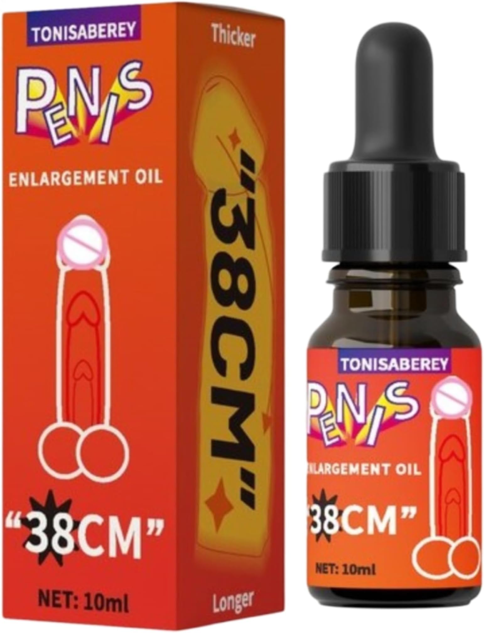 Enlargement Massage Oil for Day & Night Use - Formula with Natural Botanicals - 0.34 Fl Oz (Pack of 1)