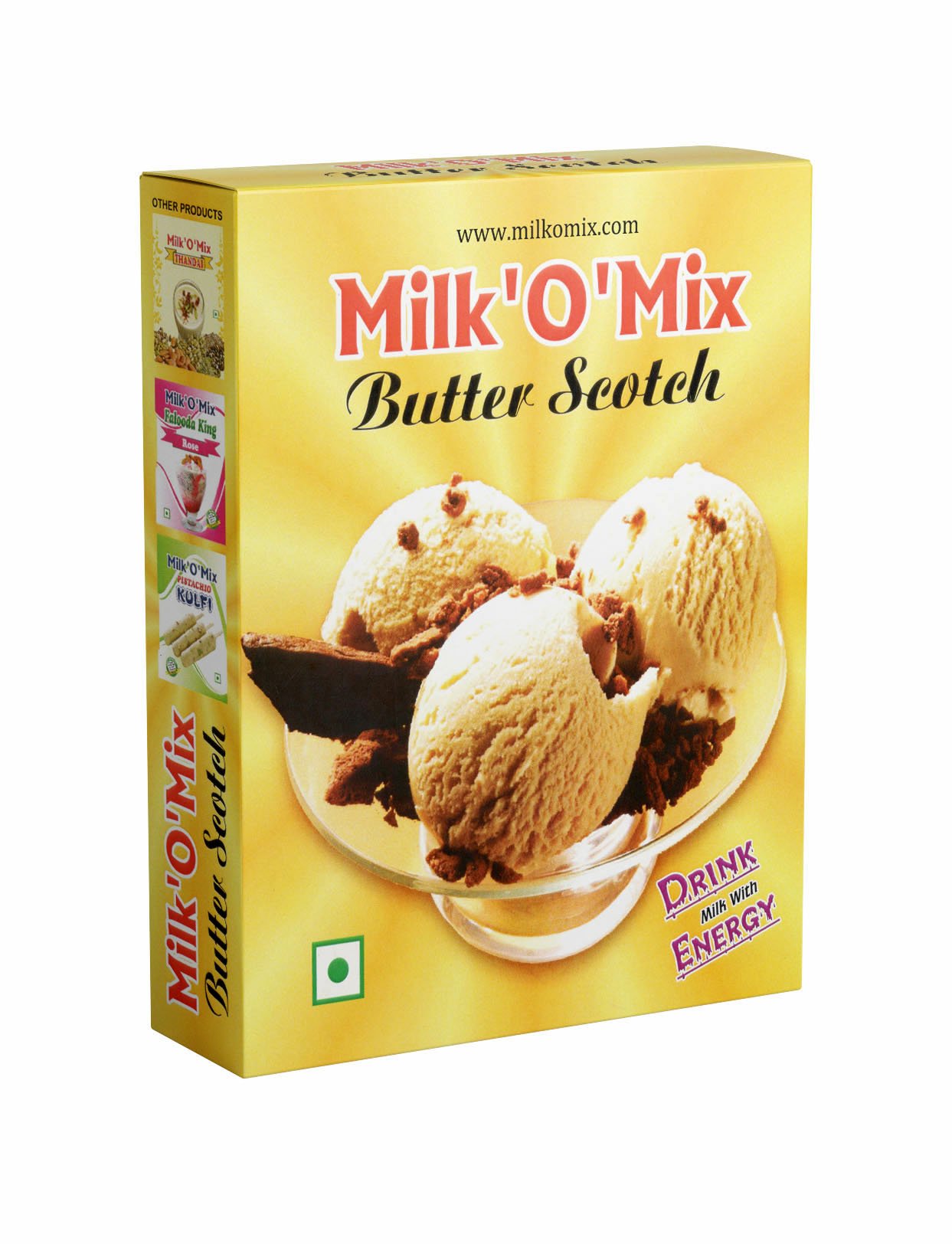 MILK'O'MIX Mix Flavored Milk Powder (Butter-Scotch)