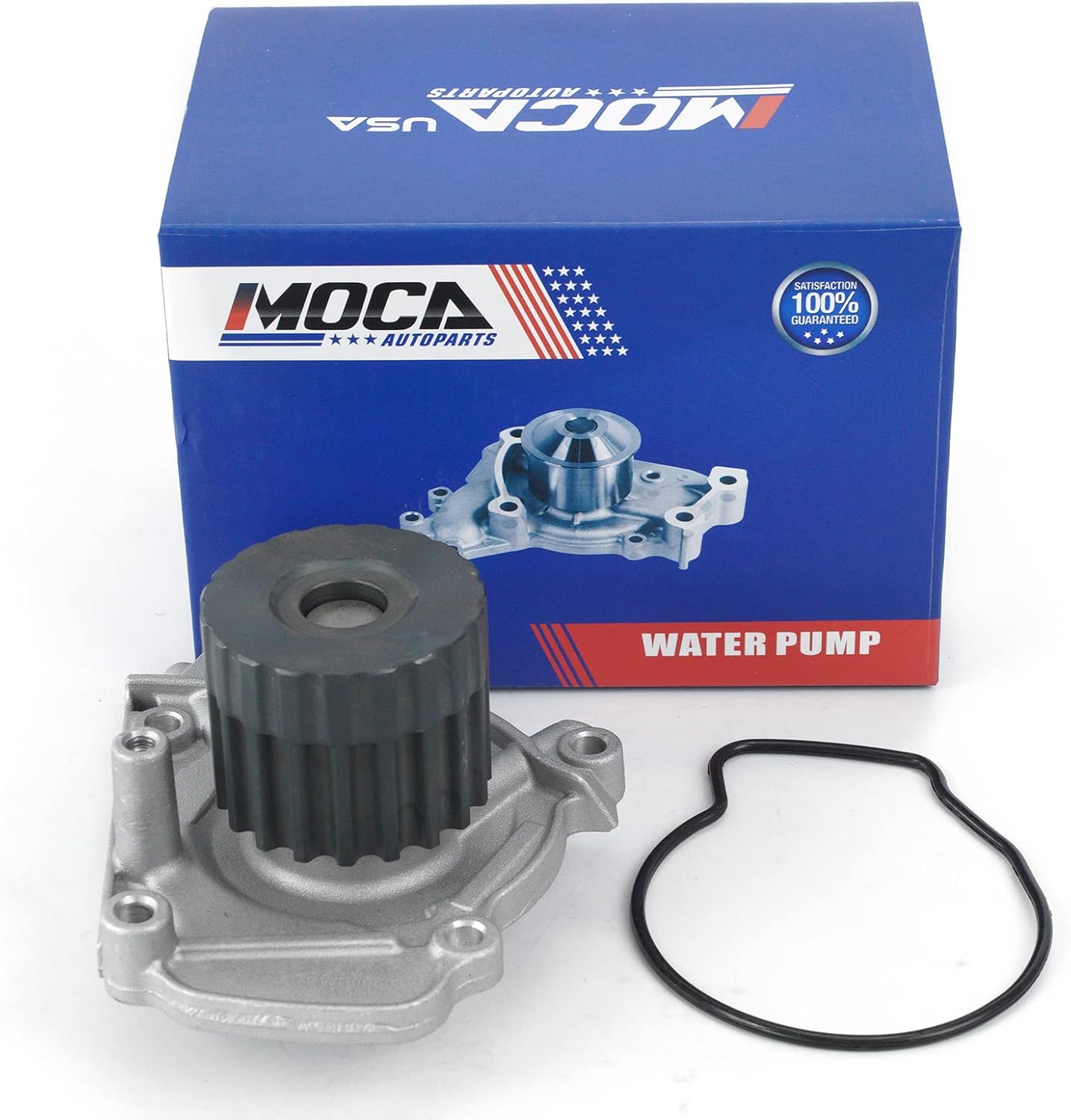 MOCA 135-1390 Engine Water Pump Kit Compatible with 96-00 for Honda Civic Delsol 1.6L D16Y5 D16Y7 D16Y8 SOHC