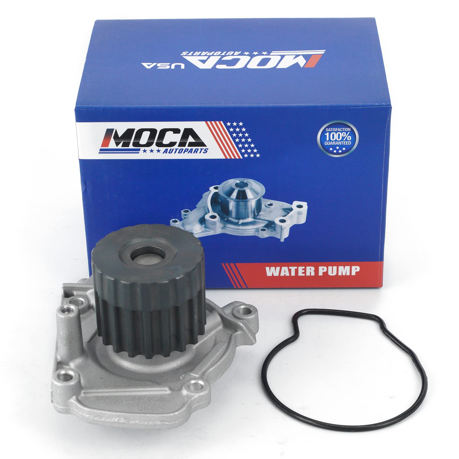 MOCA 135-1390 Engine Water Pump Kit Compatible with 96-00 for Honda Civic Delsol 1.6L D16Y5 D16Y7 D16Y8 SOHC