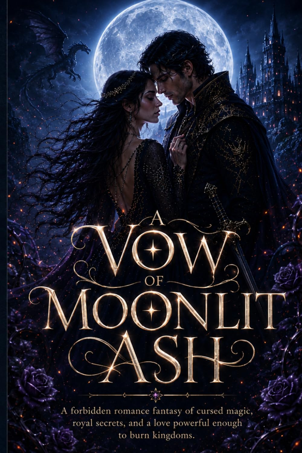 A Vow of Moonlit Ash: A forbidden romance fantasy of cursed magic, royal secrets, and a love powerful enough to burn kingdoms